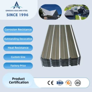 Corrugated GI GL Roofing Sheet, Zinc/Aluminum-Zinc Coated Steel Roof Panel for Construction
