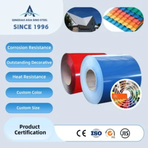Prepainted Galvalume Steel Coil, Color Coated PPGL Steel for Roofing and Cladding